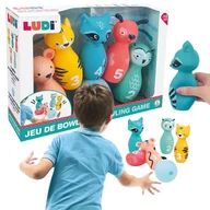 Zabawki i gry sportowe - Miękkie kręgle zwierzątka z cyferkami LUDI 6 szt. - miniaturka - grafika 1