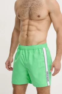 Tommy Hilfiger szorty kąpielowe kolor zielony UM0UM03213 - Stroje kąpielowe - miniaturka - grafika 1