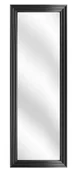Lustra - Prostokątne nowoczesne lustro w czarnej ramie T2-W24 - miniaturka - grafika 1