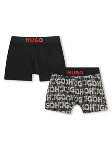 HUGO Komplet 2 par bokserek G00326 D Czarny - Majtki dla dzieci - miniaturka - grafika 1