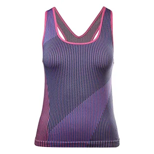 Reebok Damski top Ubf Mykn Seamless Tank Top, niebieski (Vecblu), L - Koszulki i topy damskie - miniaturka - grafika 1