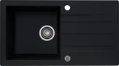 Zlewozmywaki - Zlew KERNAU KGS A 50 1B1D Deep Black - miniaturka - grafika 1