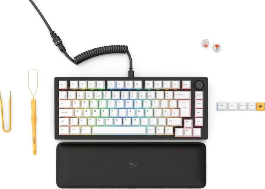 Glorious PC Gaming Race Glorious GMMK Pro Black Slate 75% TKL Keyboard - Pre built, ISO UK-Layout - black GLO-GMMK-P75-FOX-ISO-B-UK