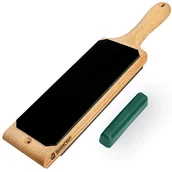 Akcesoria do noży - Beavercraft Dwustronna Skórzana Ostrzałka z Pastą Polerską P01 LS1P1 - miniaturka - grafika 1