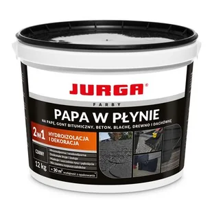 Papa w płynie czarna 12 kg Jurga - Preparaty bitumiczne - miniaturka - grafika 1