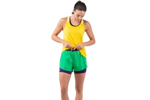 RONHILL Spodenki biegowe damskie TECH DISTANCE SHORT bright green - Spodnie sportowe damskie - miniaturka - grafika 5