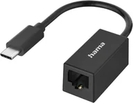 Karty sieciowe - Hama Network Adapter USB-C - LAN melna - Adapteris 00300023 - miniaturka - grafika 1