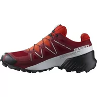 Buty trekkingowe męskie - Salomon Męskie buty trekkingowe Speedcross Gore-tex, czerwony (red dahlia), 48 EU - miniaturka - grafika 1