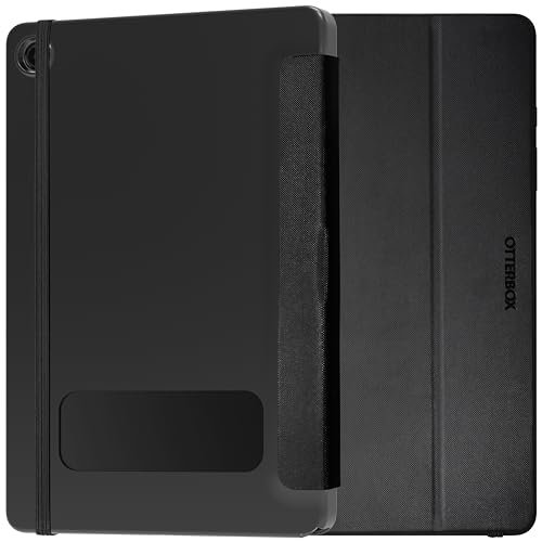 OtterBox React Folio Etui na Samsung Galaxy Tab A9+, odporny na upadki, smukły futerał ochronny, przetestowany zgodnie ze standardami wojskowymi, Czarne, Bez Opakowania Detalicznego
