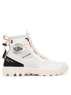 Botki męskie - Palladium Trapery Pampa Travel Lite Rs 79104-181-M Biały - miniaturka - grafika 1