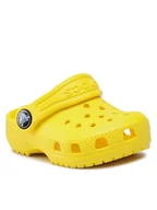 Buty dla dziewczynek - Crocs Klapki Classic Clog T 206990 Żółty - miniaturka - grafika 1