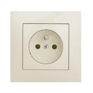 Wyłączniki światła i elektryczne - LEDart ELEKTRO - PLAST pojedyncze 2P + Z CARLA kremowy ELEKTRO - PLAST - miniaturka - grafika 1