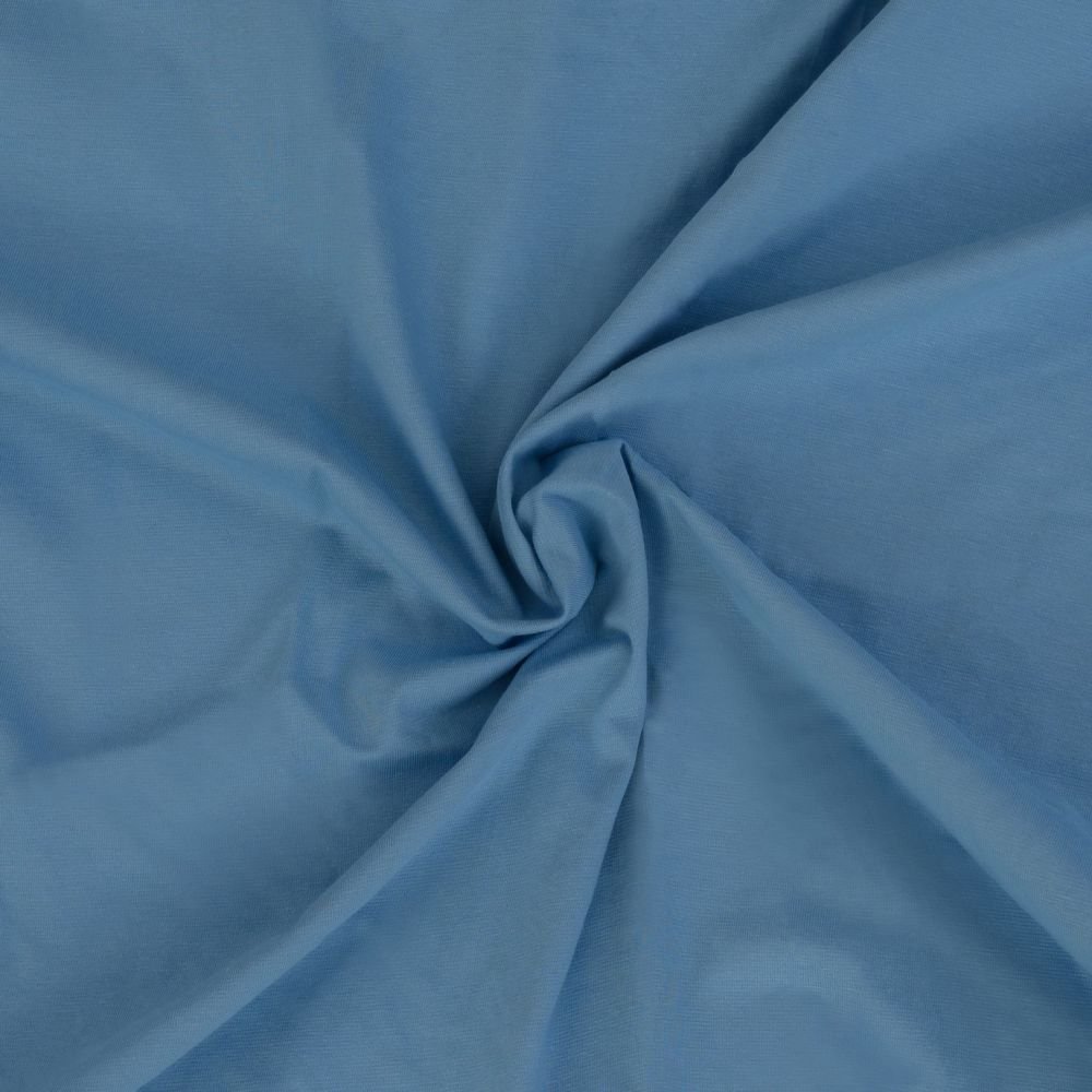 Prześcieradło jersey z lycrą 160x200cm jasnoniebieskie