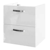 Szafki łazienkowe - Szafka pod umywalkę Aruna wisząca 50 cm biała - miniaturka - grafika 1