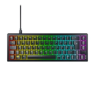 CHERRY K5V2 Compact klawiatura Gaming USB QWERTZ Niemiecki Czarny CX-K5V2-RGB-CPT-BLACK-R-GER - Klawiatury - miniaturka - grafika 1