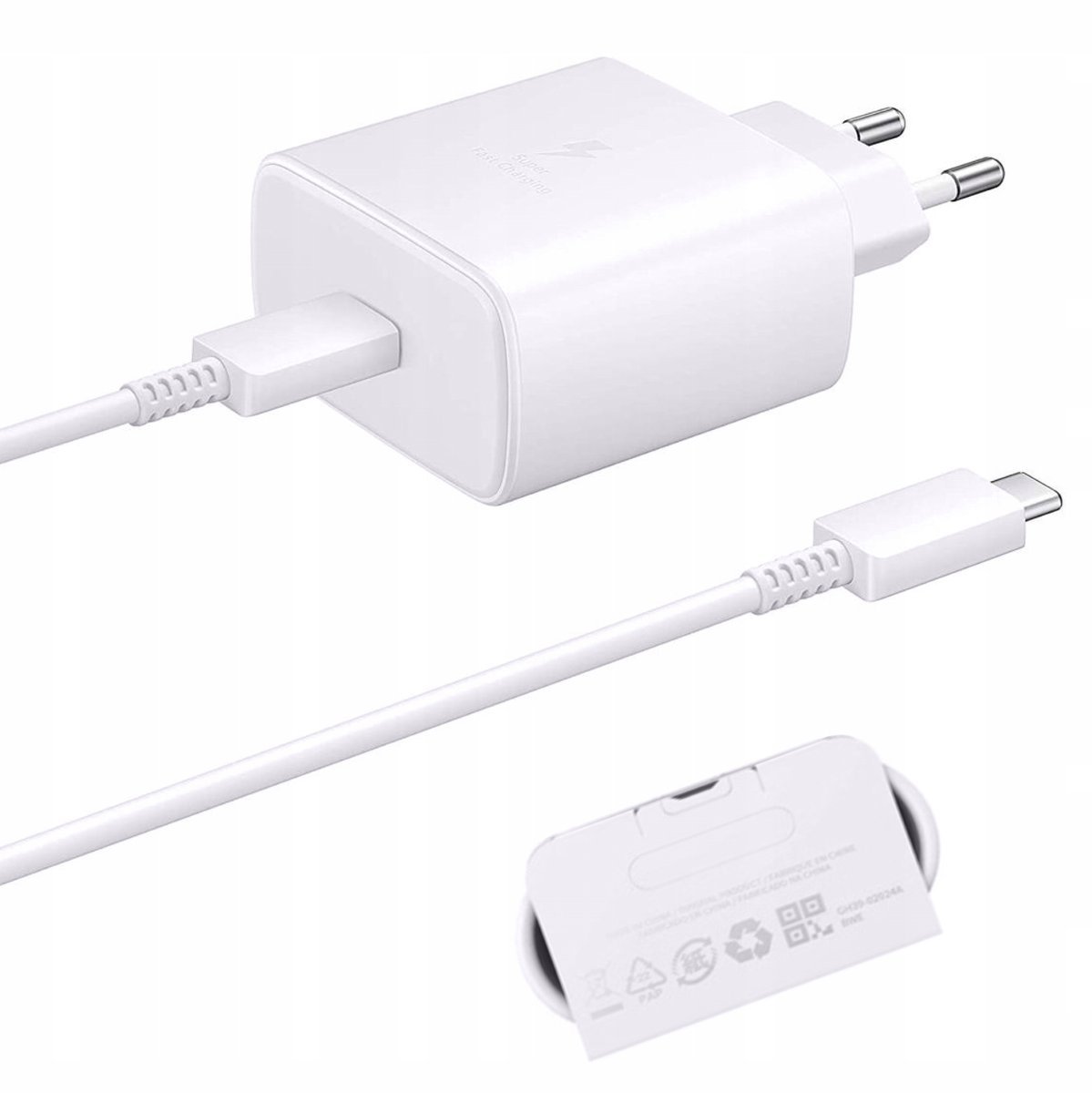 SZYBKA ŁADOWARKA SIECIOWA SAMSUNG SUPER FAST CHARGER 45W + KABEL 1M USB-C