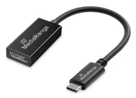 Adaptery i przejściówki - MediaRange MRCS235 adapter kablowy 0,2 m USB Type-C DisplayPort Czarny - miniaturka - grafika 1