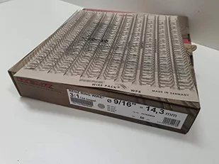 Renz preferencyjny ring wire drut grzebień do łączenia elementów w 3: 1, podziału 34 pętli, średnica 6.9 MM, 1/4 cala, srebrny mat 310690934 - Grzbiety do bindownic - miniaturka - grafika 1