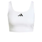 Biustonosze - adidas Damski biustonosz treningowy Optime Light Support Bra Tank L Biały - miniaturka - grafika 1