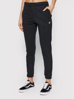 Spodnie sportowe damskie - Converse Spodnie dresowe 10022979-A01 Czarny Regular Fit - grafika 1