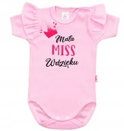 Body dla niemowląt - BODY NAPIS nadruk MISS WDZIĘKU r 80 KLEKLE - miniaturka - grafika 1