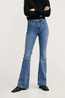 Spodnie damskie - Mango Jeansy damskie medium waist - grafika 1