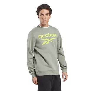 Reebok Męska bluza z dużym logo, zielona (Harmony Green), XL, Harmony Green, XL - Bluzy męskie - miniaturka - grafika 1