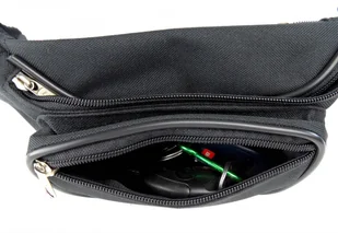 Saszetka Na Pas Biodrówka Nerka MAGRE (PL) Materiał Wodoodporny CZARNY Połysk - Torby męskie Saszetka Na Pas Biodrówka Nerka MAGRE (PL) Materiał Wodoodporny CZARNY Połysk - Torby męskie - miniaturka - grafika 7