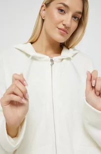 Juicy Couture kardigan z domieszką wełny Knitted damski kolor beżowy lekki - Swetry damskie - miniaturka - grafika 1