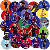 Szkolne artykuły papiernicze - NAKLEJKI NA ZESZYT NALEPKA Z POSTACIAMI KÓŁKO MESSI PIŁKA WZORY 23EL - miniaturka - grafika 1