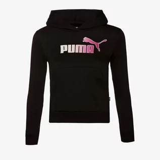 Bluzy dla chłopców - PUMA BLUZA Z KAPTUREM ESS+ BLEACH LOGO TR G - grafika 1