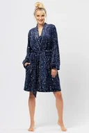 Szlafroki damskie - Szlafrok damski z ciepłej dzianiny z kieszeniami LGD 911 Key - miniaturka - grafika 1