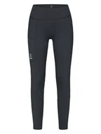 Spodnie sportowe damskie - Haglöfs Legginsy funkcyjne "L.I.M Leap" w kolorze antracytowym - miniaturka - grafika 1