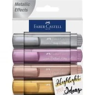 Przybory szkolne - Faber-Castell Zakreślacz metaliczny 4 kolory - miniaturka - grafika 1