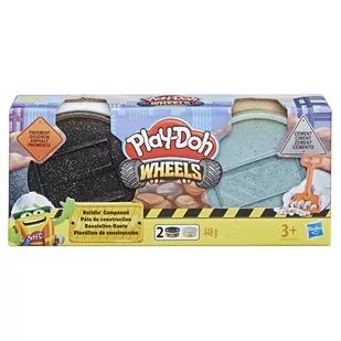 Play-Doh Wheels Tuby budowlane asfalt i cement - Pozostałe akcesoria dla plastyków - miniaturka - grafika 1