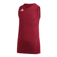 Koszykówka - Dziecięca koszulka bez rękawów ADIDAS NXT PRM Y JERS FR9364 – Czerwony - miniaturka - grafika 1