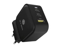 Ładowarki do telefonów - Icy Box Ładowarka sieciowa 65W 2x USB-C USB-A EU UK US - miniaturka - grafika 1