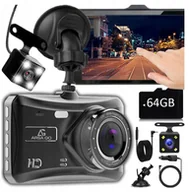 Kamery cofania - KAMERA SAMOCHODOWA WIDEOREJESTRATOR SAMOCHODOWY KAMERA COFANIA + KARTA 64GB - miniaturka - grafika 1