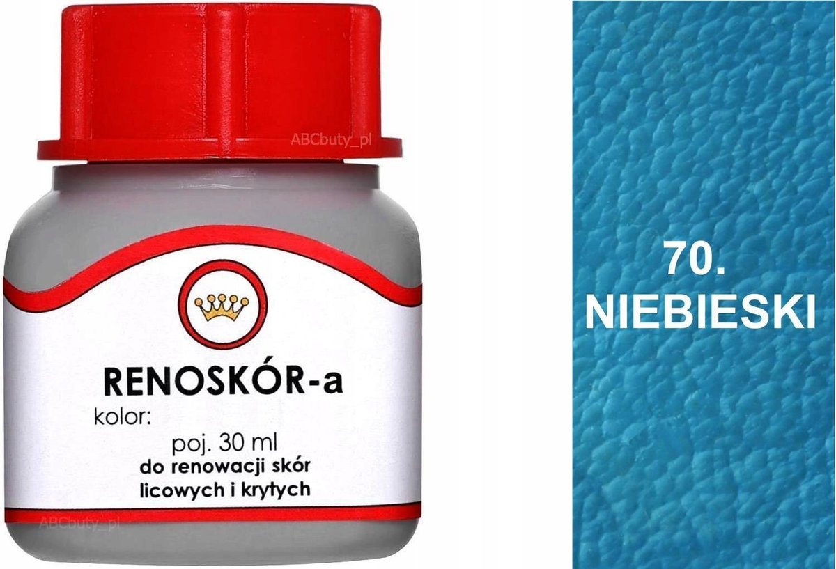 G10-01 NIEBIESKI 70 RENOSKÓR FARBA DO BUTÓW WILBRA DO SKÓRY LICOWEJ LAKIER