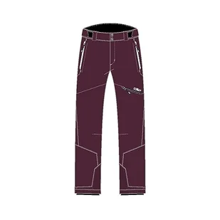 CMP - Spodnie narciarskie męskie, Burgundy, 48 - Spodnie narciarskie - miniaturka - grafika 1