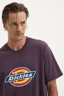 Koszulki męskie - Dickies t-shirt kolor fioletowy z nadrukiem - miniaturka - grafika 1