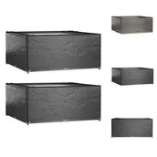 Pokrowce na meble ogrodowe - vidaXL Pokrowce na meble ogrodowe 2 szt. 16 oczek 205x205x90cm kwadratowe - Pokrowce ochronne na meble ogrodowe - miniaturka - grafika 1