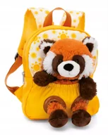 Plecaki - NICI 49854 Plecak 21x26cm żółty + maskotka Panda czerwona 25cm - miniaturka - grafika 1