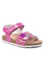 Buty dla dziewczynek - Geox Sandały B S.Chalki G. A B152RA 000HH C8002 S Różowy - miniaturka - grafika 1