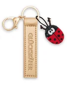 Plecaki - NICI 62022 breloczek do kluczy ze sztucznej skóry 10 cm z biedronką i złotym towarzyszem do plecaka lub torby, uchwyt na klucze dla małych i dużych 62022 - miniaturka - grafika 1