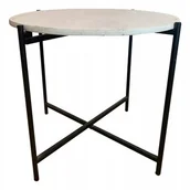 Stoły ogrodowe - Stolik ogrodowy MEVEN Terrazzo 53 Czarno-biały - miniaturka - grafika 1