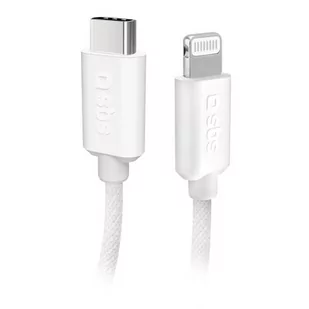 Kabel USB-C - Lightning SBS 1.5m Biały TECABLETISSUETCLIGG - Kable - miniaturka - grafika 1
