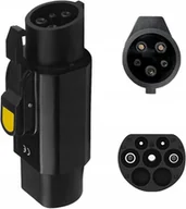 Akcesoria motoryzacyjne - Adapter EVSE Typ 2 do Typ 1 Europa do USA 32A T1 T2 8 kW hybryda PHEV EV - miniaturka - grafika 1