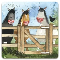 Magnesy - Magnes FM126 Konie w zagrodzie - Alex Clark - miniaturka - grafika 1