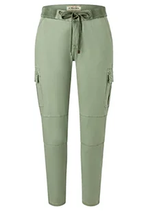 Timezone Damskie spodnie Slim MalikaTZ 7/8 casualowe, Oil Green, 28, khaki-zielony (Oil Green), 28 - Spodnie damskie - miniaturka - grafika 1